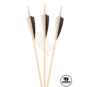 Bearpaw Fichtenholzpfeile mit Naturfedern - 11/32 50 - 55...