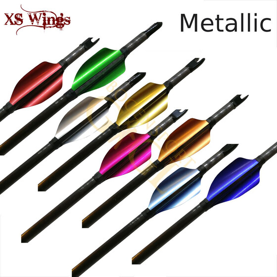 XS Wings Spin Vanes (50 Stk) - 40 mm RH Metalic Silber