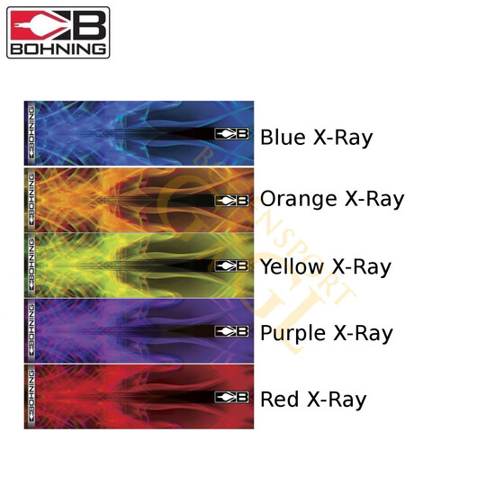 Bohning Pfeilcrestings/Wraps Small Blue X-Ray