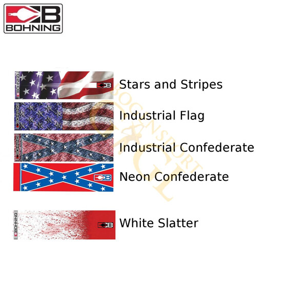 Bohning Pfeilcrestings/Wraps Small Blue X-Ray