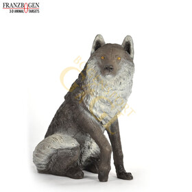 Franzbogen sitzender Wolf