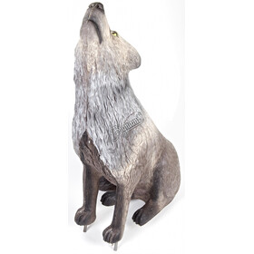 Leitold sitzend heulender Timberwolf