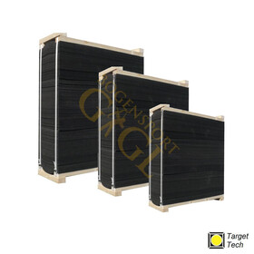 Target Tech Zielscheibe mit Holzrahmen - 90x90x30cm