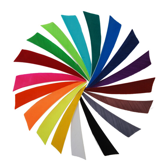 Bearpaw Naturfeder Shield RW - 3 Zoll Neongrn