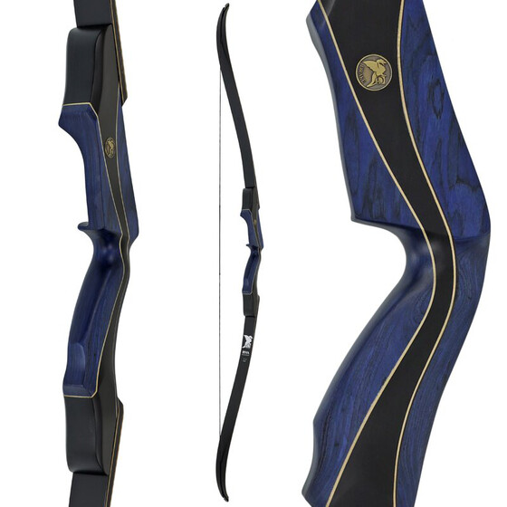 Drake Archery Take Down Recurvebogen Elite Riva - LH 62 Zoll Long 25 Pfund Mitternacht